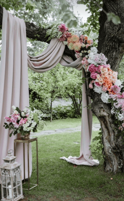 Wedding Arch Draping Fabric for Rustic Wedding Shower Decorations 2.4x20 ft