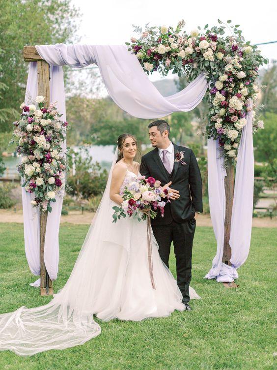 Wedding Arch Draping Fabric for Rustic Wedding Shower Decorations 2.4x20 ft
