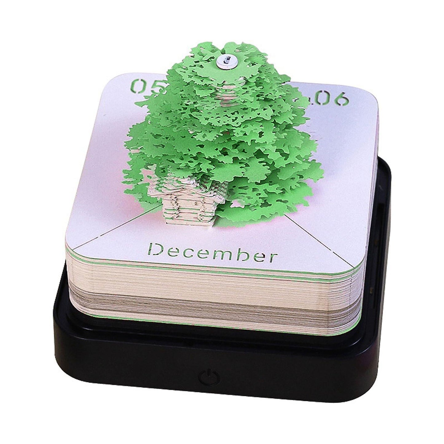 Green Tree 3D Calendar