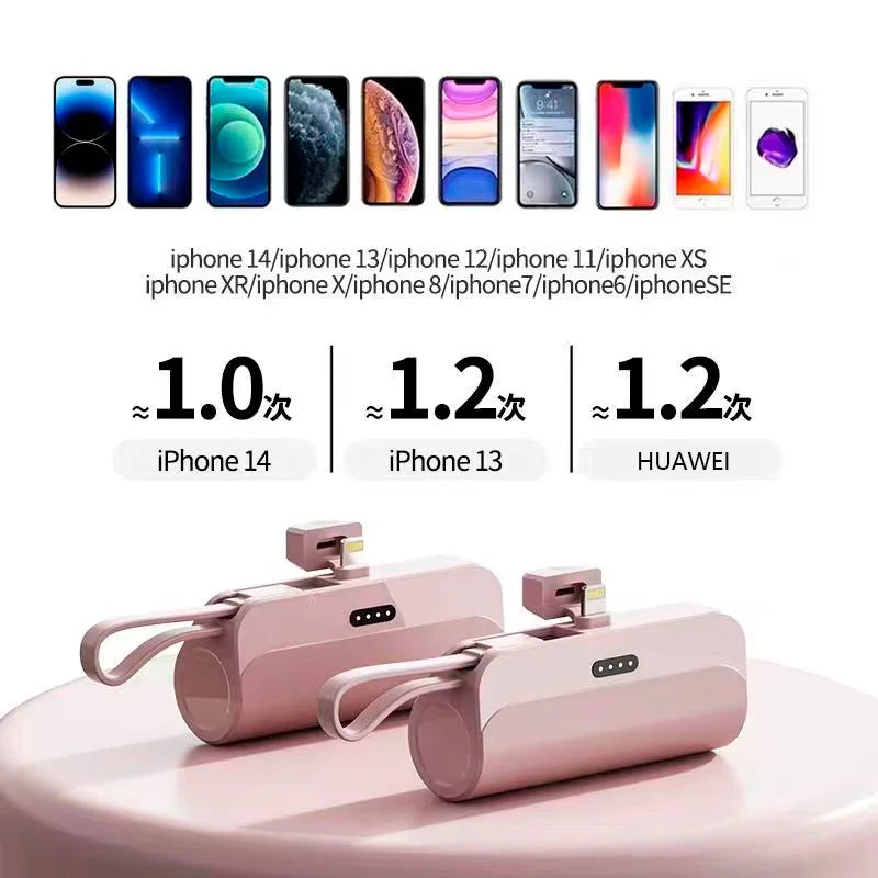 Glideo™ Powerbank: Type C, iPhone & Huawei