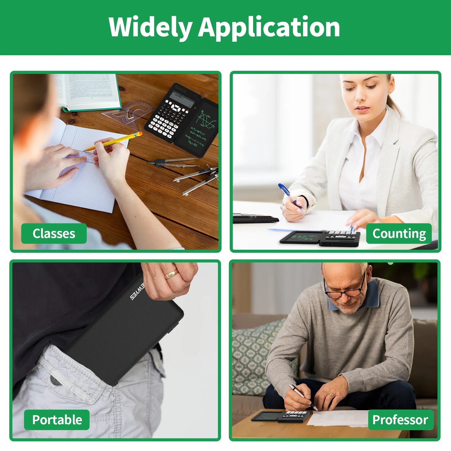 Scientific Calculator & Writing Tablet