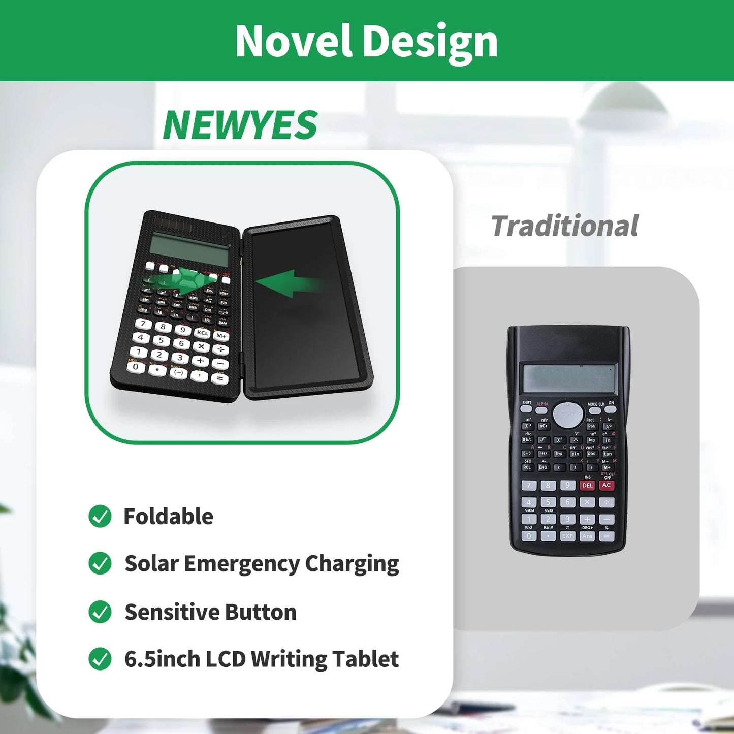 Scientific Calculator & Writing Tablet