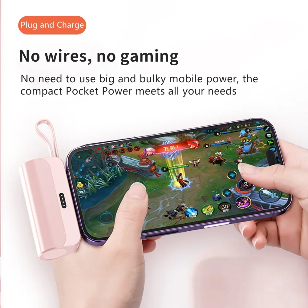 Glideo™ Powerbank: Type C, iPhone & Huawei