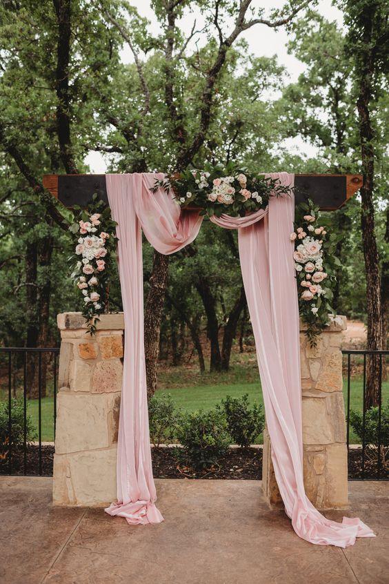 Wedding Arch Draping Fabric for Rustic Wedding Shower Decorations 2.4x20 ft