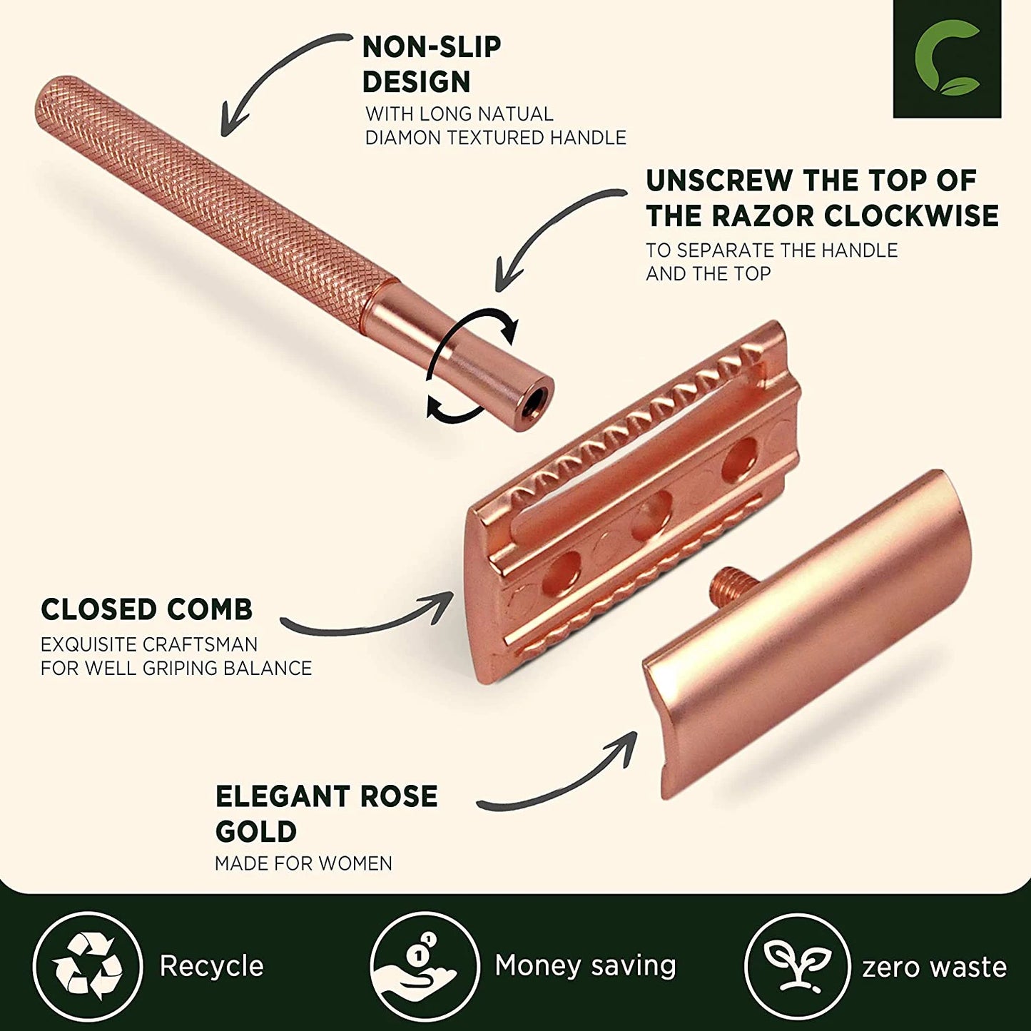 Glide & Grace Safety Razor
