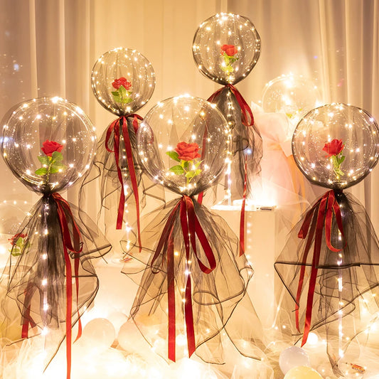 Rose LED Balloon Bouquet Kit