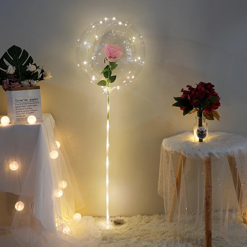 Rose LED Balloon Bouquet Kit