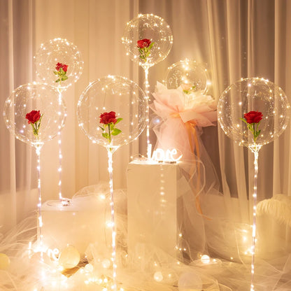 Rose LED Balloon Bouquet Kit