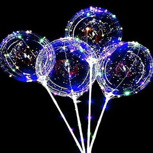 Clear Plastic Balloon Sticks Holder With Cup for Led Balloons