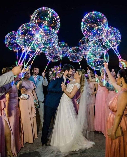 Clear Plastic Balloon Sticks Holder With Cup for Led Balloons