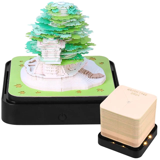 Green Tree 3D Calendar