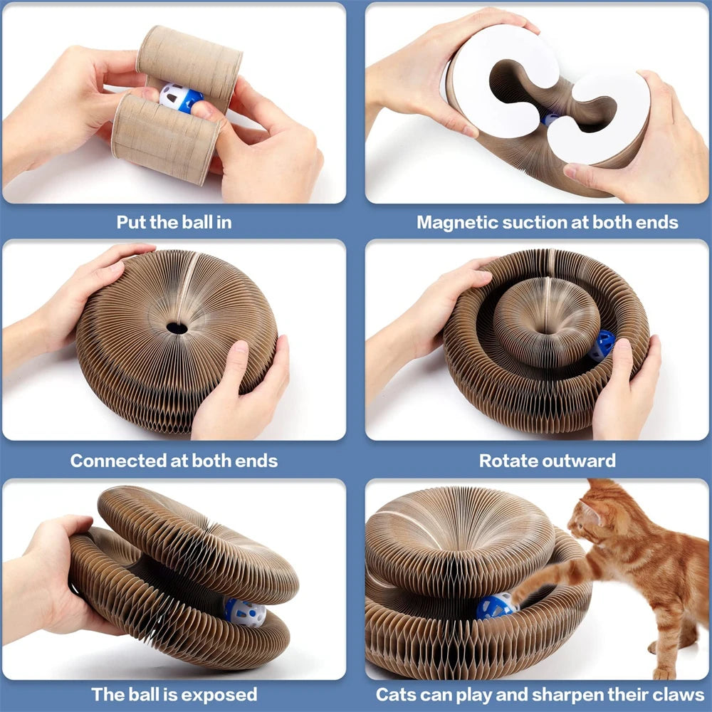 Cat Scratching Board & Bed Combo